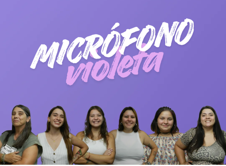 Micrófono Violeta